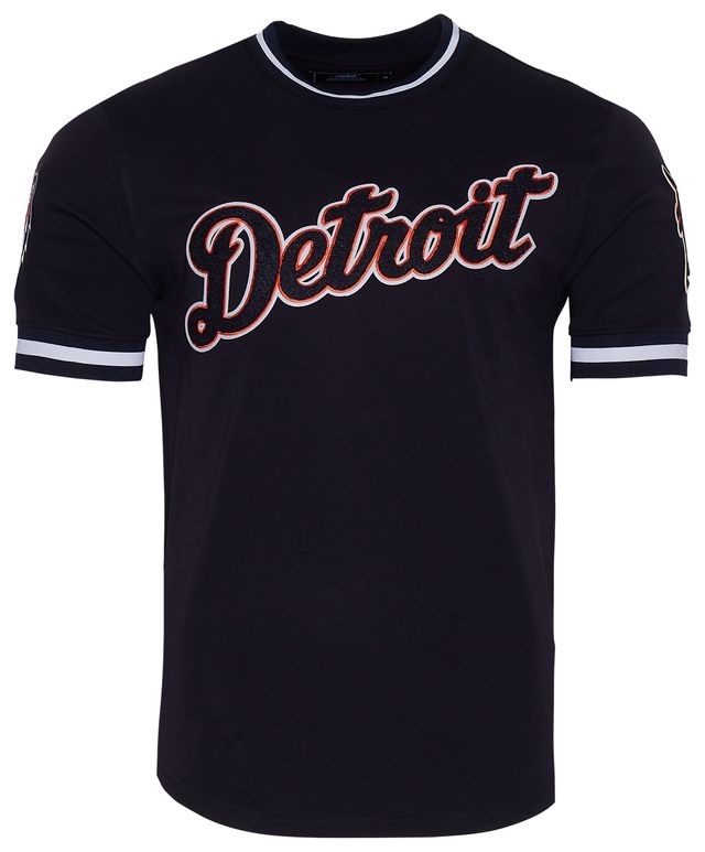 Detroit Tigers Pro Standard Classic Chenille Striped Pink Tee