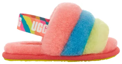 UGG Girls Fluff Yeah Boots - Girls' Toddler Orange/Multi