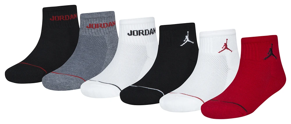 Jordan 6PK Quarter Socks  - Boys' Grade School