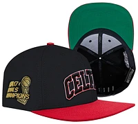 Pro Standard Pro Standard Celtics Half Court Wool Snapback Hat - Adult Black/Red/Black Size One Size