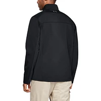 Under Armour Mens Under Armour ColdGear Infared Shield Full-Zip Hybrid Jacket - Mens Black/Pitch Grey Size 3XL