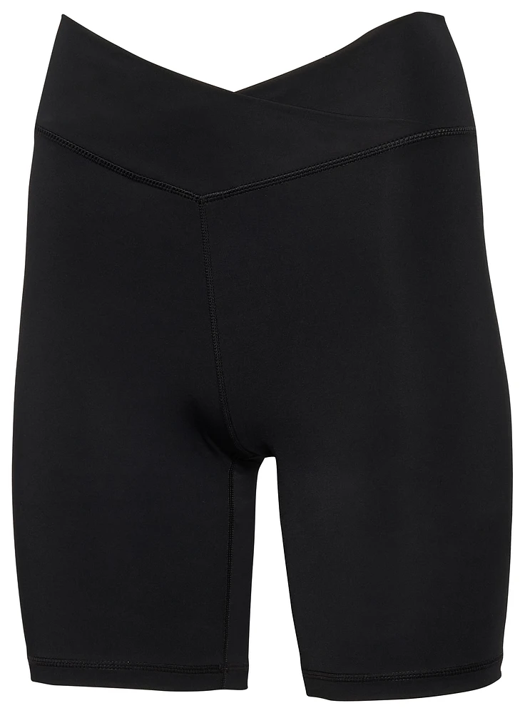 Cozi Womens Cozi Cross Front Bike Shorts - Womens Ultra Black Size XS