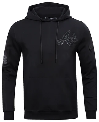 Pro Standard BRAVES TRIPLE BLACK DK PO HOODIE - Men's