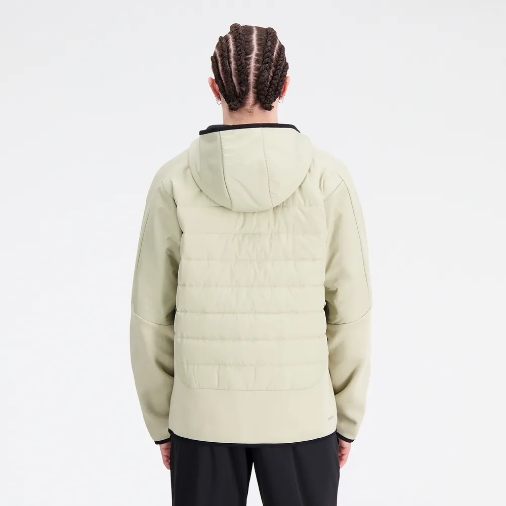 New Balance Mens Tech Fleece Hybrid Jacket - Beige