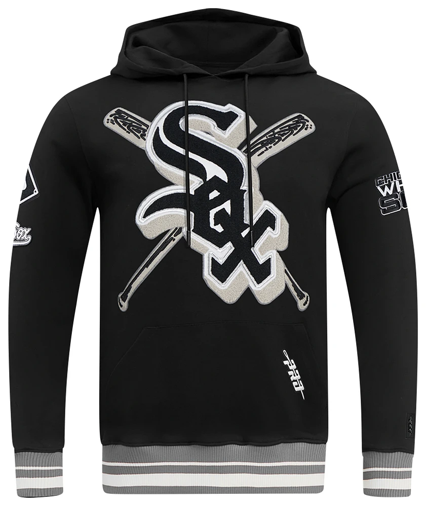 Pro Standard WHITE SOX MASH UP RIB FLC PO HOODIE - Men's