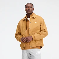 New Balance Mens Athletics Polar Line Work Jacket - Tobacco/Grey