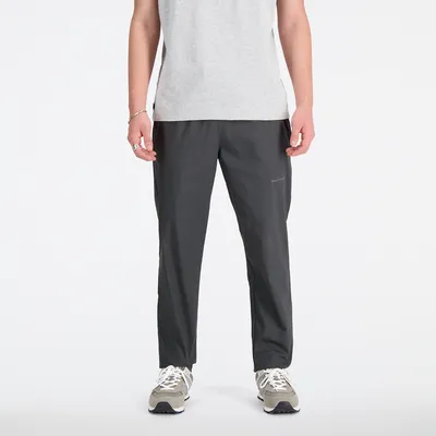 New Balance Mens Linear Woven Pants - Black