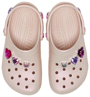 Crocs Classic Iridescent Hearts Clogs  - Girls' Grade School