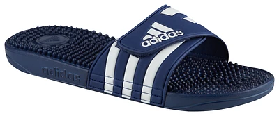 adidas Mens Adissage Slides - Shoes Dark Blue/White