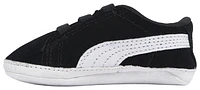 PUMA Boys Suede Crib - Boys' Infant Basketball Shoes Black/White