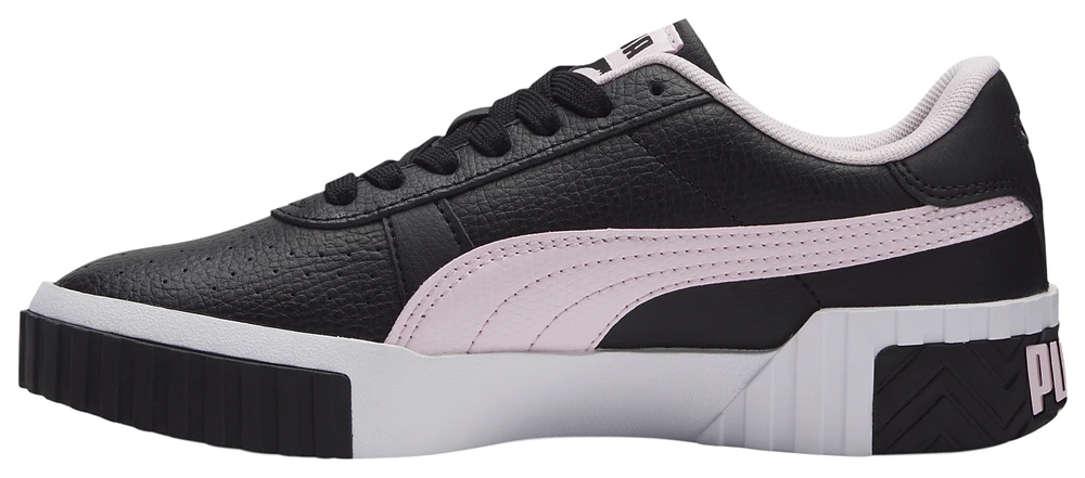 Puma Girls Cali Jr - Girls' Grade School Basketball Shoes Black/Pearl Pink/White