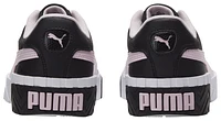 Puma Girls Cali Jr - Girls' Grade School Basketball Shoes Black/Pearl Pink/White
