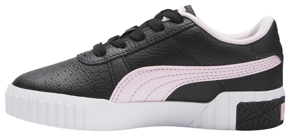 PUMA Girls Cali - Girls' Preschool Basketball Shoes Pearl Pink/Puma Black/White