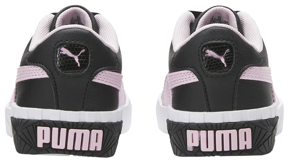 PUMA Girls Cali - Girls' Preschool Basketball Shoes Pearl Pink/Puma Black/White