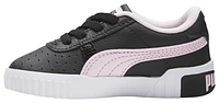 PUMA Girls Cali AC - Girls' Toddler Basketball Shoes White/Puma Black/Pearl Pink