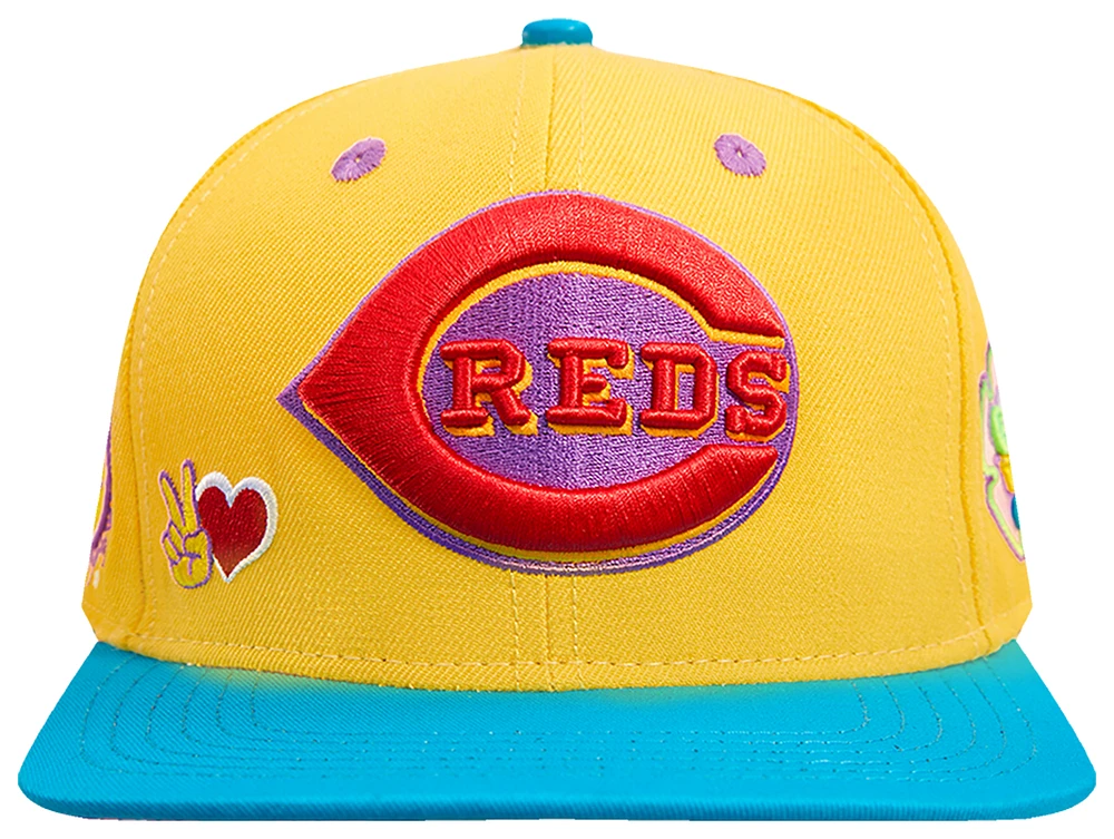 Pro Standard Pro Standard Reds Peace & Love Wool Snapback - Adult Yellow/Multi Size One Size