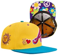 Pro Standard Pro Standard Braves Peace & Love Wool Snapback - Adult Yellow/Multi Size One Size