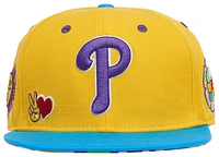 Pro Standard Pro Standard Phillies Peace & Love Wool Snapback - Adult Yellow/Multi Size One Size