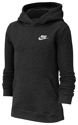 Nike Boys Nike Futura Club Hoodie - Boys' Grade School Black/White Size S