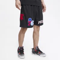 Pro Standard Mens 76ers Mesh Shorts - Black/Black