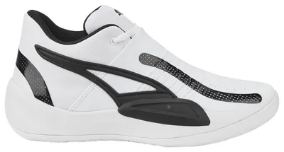 PUMA Mens PUMA Rise Nitro - Mens Basketball Shoes Puma White/Puma Black Size 10.0