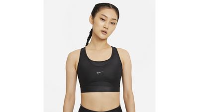 Nike Swoosh Textured Bra - Women's