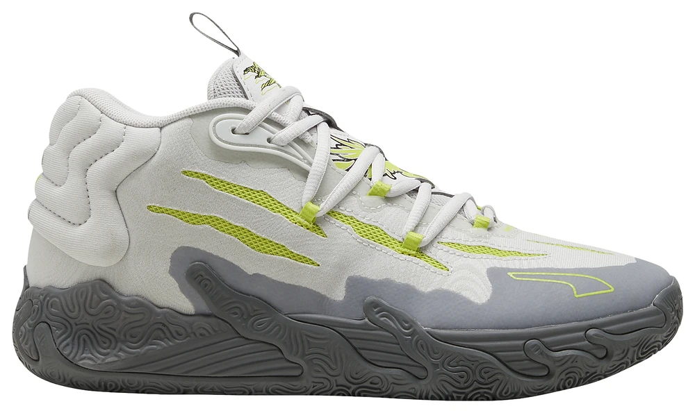 PUMA Mens Lamelo Ball MB.03 Hills - Basketball Shoes Lime Smash/Feather Grey