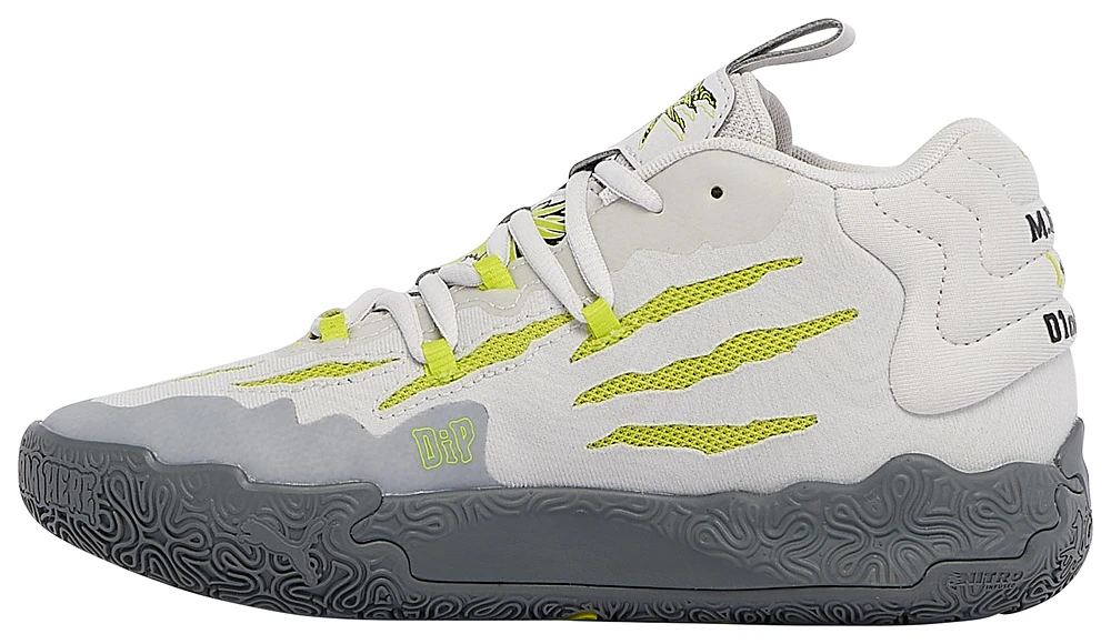 PUMA Boys MB.03 Chino Hills - Boys' Grade School Basketball Shoes Grey/Lime