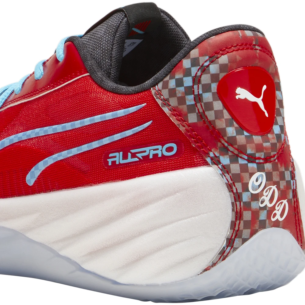 PUMA Mens PUMA All Pro Nitro - Mens Basketball Shoes Blue/Red Size 08.0