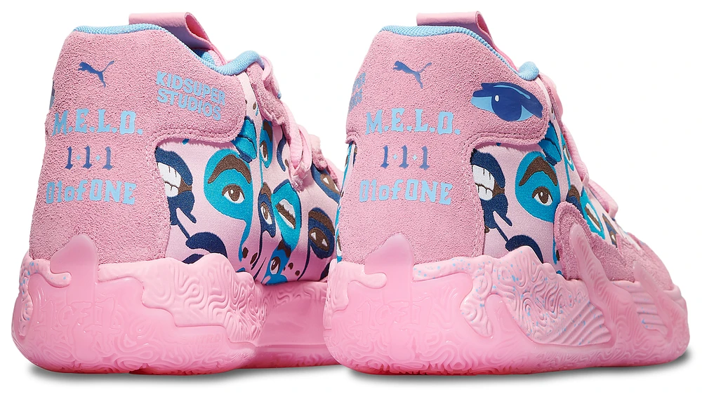 PUMA Mens Lamelo Ball MB.03 Kid Super - Basketball Shoes Pink/Pink/Blue