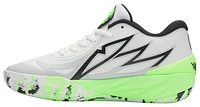 Puma Mens LaMelO Ball MB.02 Lo - Basketball Shoes White/Elektro Green/Grey