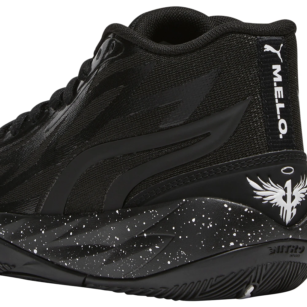 PUMA Boys Lamelo Ball MB.02 - Boys' Grade School Basketball Shoes Black/White