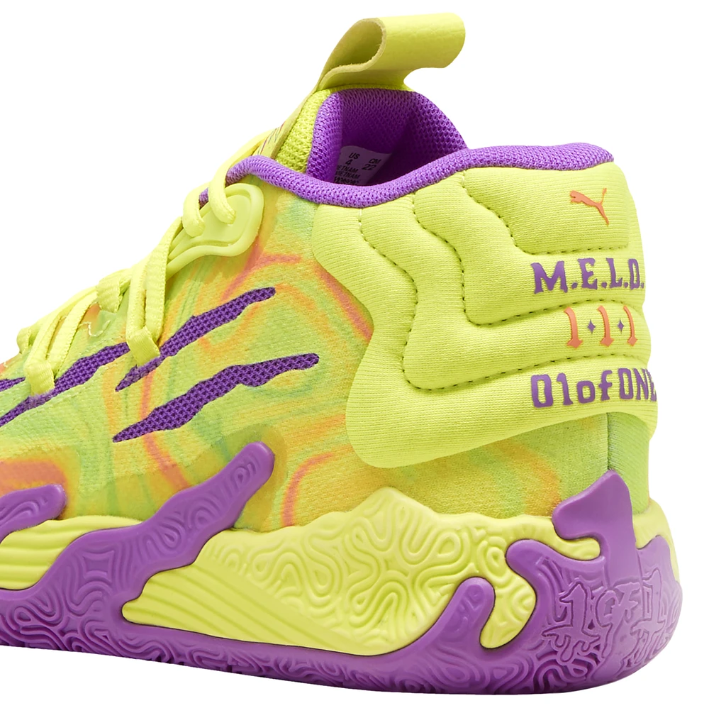 PUMA Boys Lamelo Ball MB.03 Spark - Boys' Grade School Shoes Yellow/Purple