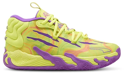 PUMA Boys Lamelo Ball MB.03 Spark - Boys' Grade School Shoes Yellow/Purple