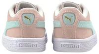 PUMA Girls Suede - Girls' Toddler Basketball Shoes Pink/Blue