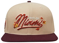 Pro Standard Mens Pro Standard Marlins Autumn Pack Cap - Mens Khaki/White Size One Size