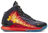 Under Armour Mens Steph Curry 1 Retro - Basketball Shoes Black/Orange/Red