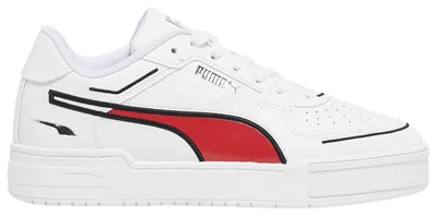 PUMA Mens PUMA Cali Pro - Mens Tennis Shoes White/Black/Red Size 10.5
