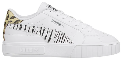 PUMA Girls PUMA Cali - Girls' Grade School Shoes White/Black Size 07.0