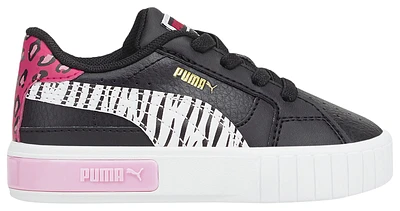 PUMA Girls Cali - Girls' Toddler Shoes Black/White/Pink