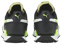 PUMA Boys PUMA Future Rider Visual Effects - Boys' Grade School Running Shoes Black/White/Lime Size 05.5