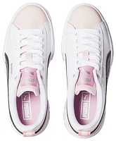 PUMA Girls PUMA Mayze - Girls' Grade School Basketball Shoes White/Black/Pink Size 07.0