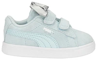 Puma Boys Suede Classic Bow - Boys' Toddler Shoes White/Light Aqua