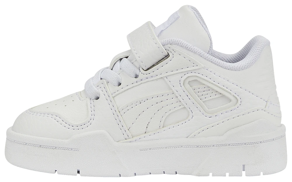 PUMA Boys Slipstream Leather - Boys' Toddler Basketball Shoes White/White
