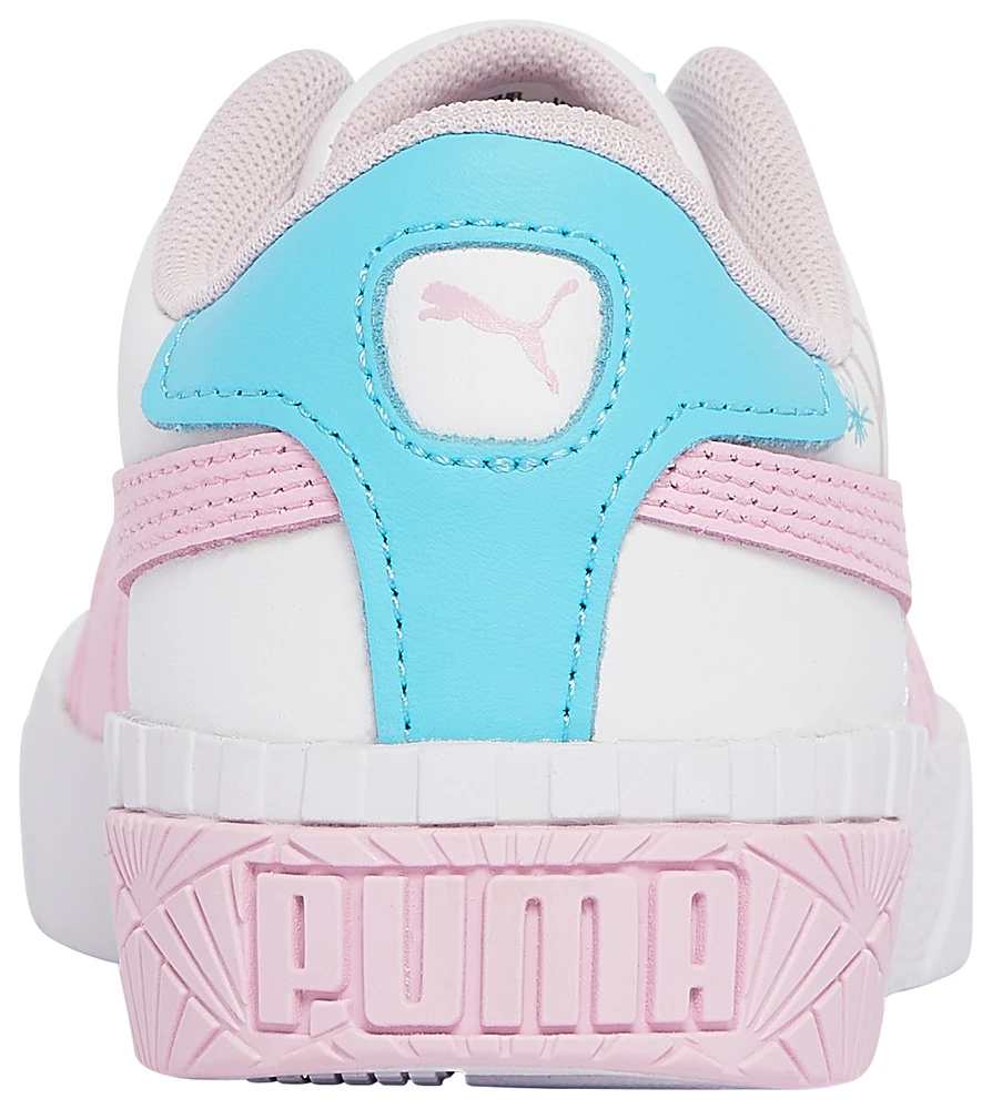 PUMA Girls Cali Sketch - Girls' Preschool Shoes White/Pink