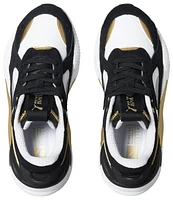 PUMA Womens PUMA RS-X Peb - Womens Running Shoes Black/White/Gold Size 06.0