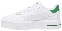 Puma Girls Cali Court Match - Girls' Preschool Shoes White/Archive Green