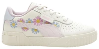 PUMA Girls PUMA Cali Embroidered - Girls' Preschool Shoes Eggnog/Galaxy Pink/Arctic Ice Size 03.0