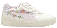 PUMA Girls Cali Embroidered - Girls' Toddler Basketball Shoes Eggnog/Galaxy Pink/Arctic Ice