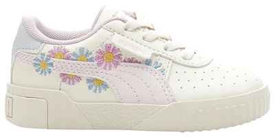 PUMA Girls Cali Embroidered - Girls' Toddler Basketball Shoes Eggnog/Galaxy Pink/Arctic Ice